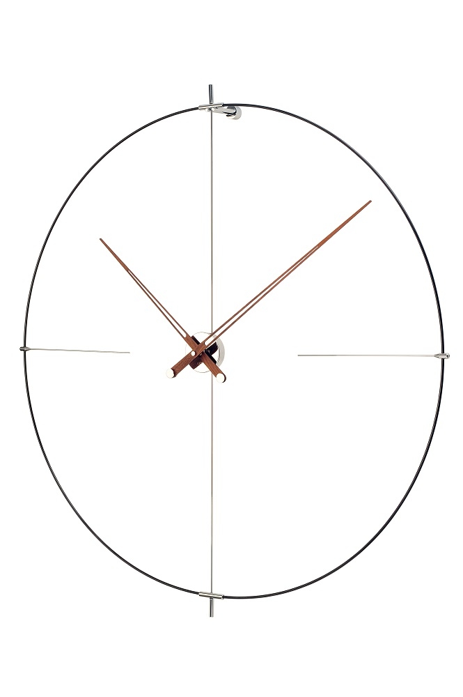 Bilbao N/ L Clock Wanduhr nomon SchwarzNatur NOMON BIN000NN